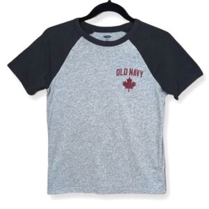 💠 Old Navy Canada Raglan T Shirt Canadian Maple Leaf Patriotic Canada Day